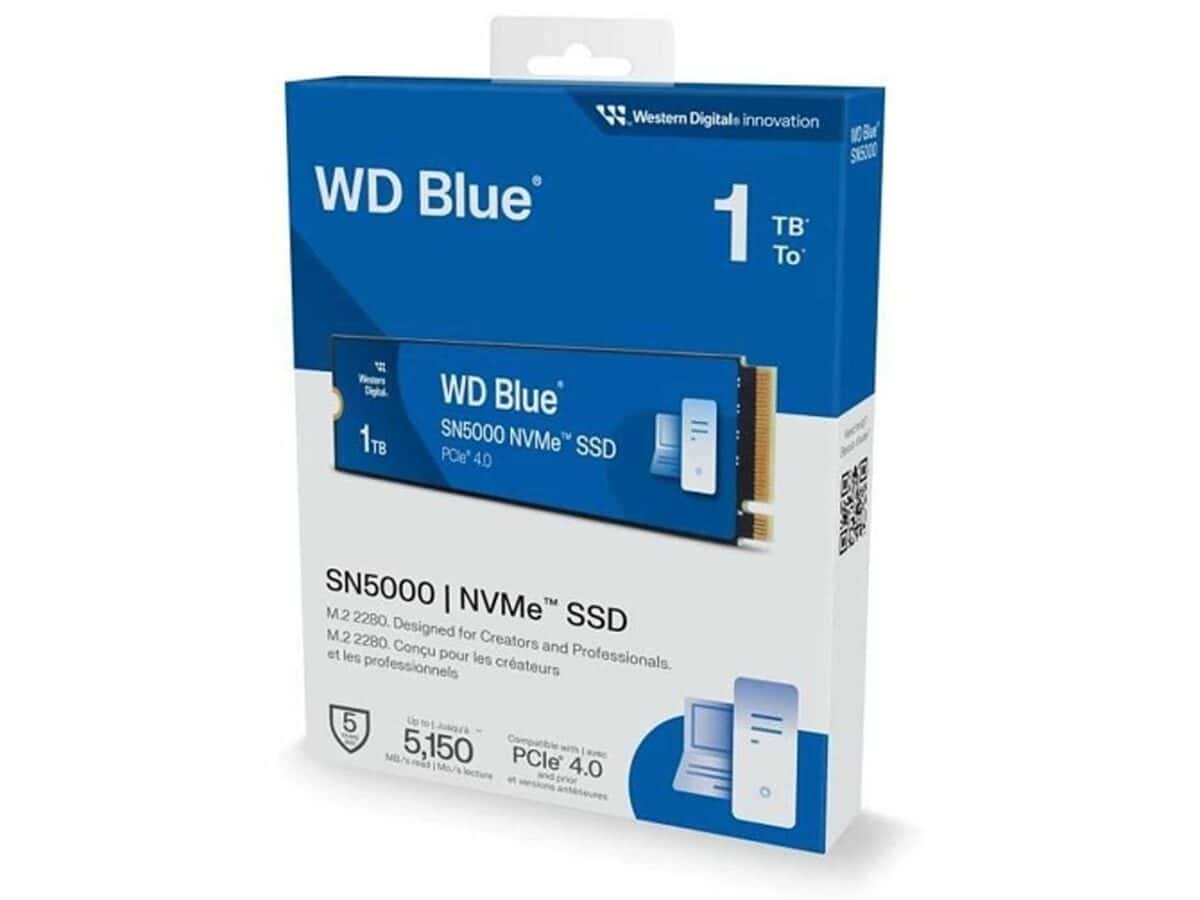 حافظه اس اس دی  وسترن  1TB M2 BLUE